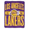 Lakers OFFICIAL NBA Clear Out Micro Raschel Throw Blanket; 46" x 60"