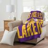 Lakers OFFICIAL NBA Clear Out Micro Raschel Throw Blanket; 46" x 60"