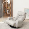 Adjustable head and waist, game chair, lounge chair in the living room, 360 degree rotatable sofa chair,Rotatable seat Leisure Chair deck chair