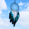 1pc Feather Dream Catcher For Bedroom; Patterned Decor Hollow Boho Wall Hanging; Handmade Dreamcatcher; Home Decor