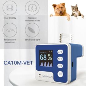 Veterinary Use CONTEC CA10M VET Mainstream ETCO2 Capnograph Respiration Rate End-tidal CO2 Monitor For Animals (Option: CA10MVET)