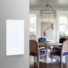 Wifi Smart Light Switch Glass Screen Touch Panel Voice Control Wireless Wall Switches Remote with Alexa Google Home 1/2/3/4 Gang White Color